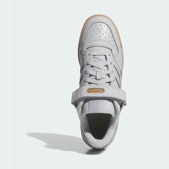 NWT adidas Men Originals Forum Low Shoes (Grey/Gum)-Size 11 - Picture 3 of 4